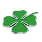 Four Leaf Clover Herb Luck Symbol Badge Emblem Labeling Sticker Styling Car Dashboard Decoration, Size: 7.5*6cm - Image 3