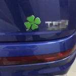 Four Leaf Clover Herb Luck Symbol Badge Emblem Labeling Sticker Styling Car Dashboard Decoration, Size: 4*3.3cm - Image 8
