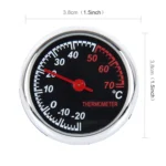 Portable Thermometer Mini Plastic Round Pointer Temperature Decorative Sensor Tools - Image 2