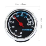 Portable Hygrometer Mini Plastic Round Pointer Humidity Decorative Sensor Tools - Image 2