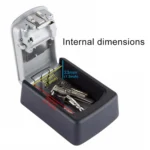 Wall-hanging Key Storage Box with Metal 4-Digit Password Lock - Image 4