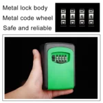 Wall-hanging Key Storage Box with Metal 4-Digit Password Lock - Image 5