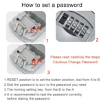 Wall-hanging Key Storage Box with Metal 4-Digit Password Lock - Image 6