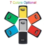 Wall-hanging Key Storage Box with Metal 4-Digit Password Lock - Image 8