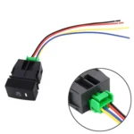 Car Fog Light 5 Pin On-Off Button Switch with Cable for Honda Fit