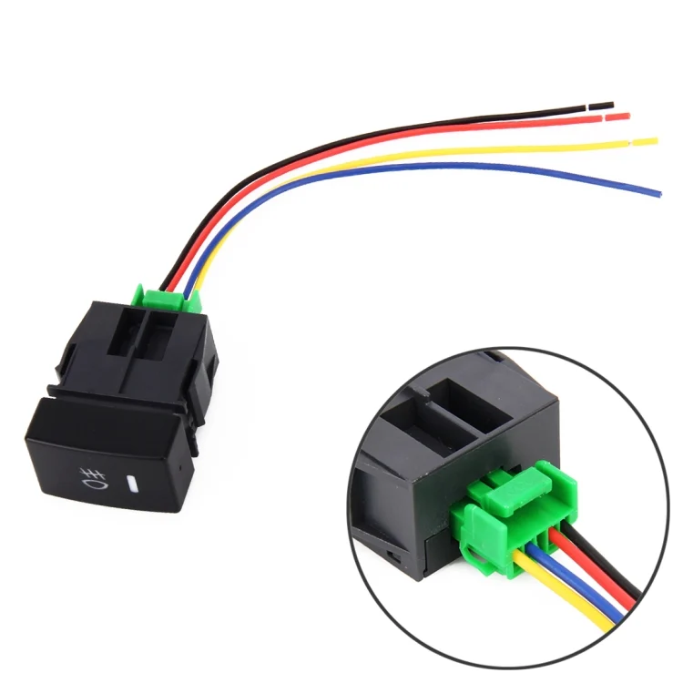 CMS5676.webp Car Fog Light 5 Pin On-Off Button Switch with Cable for Honda Fit - Image 1