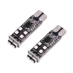 2 PCS W5W 194 T10 Multi Colors 10 SMD 3535 LED Car Clearance Light Marker Light with Remote Control, DC 12V - Image 2