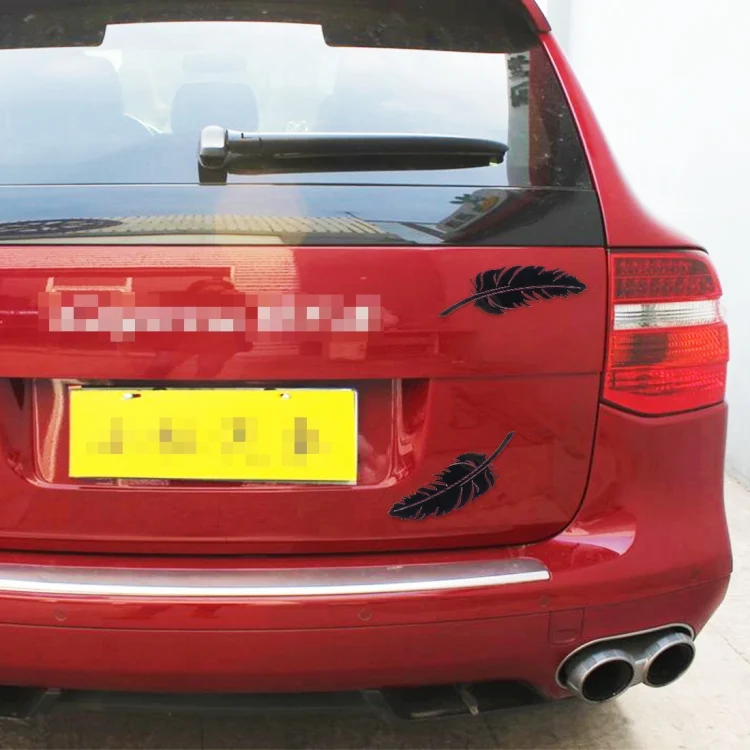 CMS5717B_5.webp 10 PCS Emblem Feather Car Stickers Waterproof Plastic Decal Sticker - Image 6