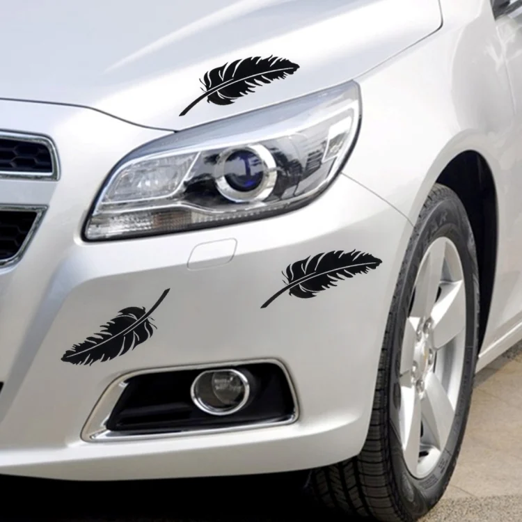 CMS5717B_6.webp 10 PCS Emblem Feather Car Stickers Waterproof Plastic Decal Sticker - Image 7