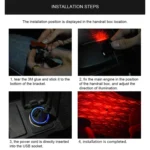 Roof Ceiling Atmosphere Decoration Red Light Star Night Lights Meteor Lamp Projector with Remote Control - Image 12