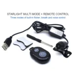 5V Roof Ceiling Decoration Red Light Star Night Lights Starry Sky Atmosphere Lamp Projector with Remote Control - Image 2