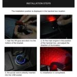 5V Roof Ceiling Decoration Red Light Star Night Lights Starry Sky Atmosphere Lamp Projector with Remote Control - Image 12