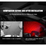 5V Roof Ceiling Decoration Red Light Star Night Lights Starry Sky Atmosphere Lamp Projector with Remote Control - Image 13