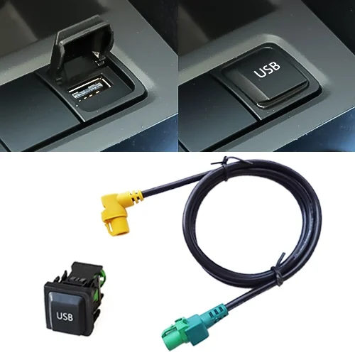 CMS5752.webp Car Navigation RCD510+310+ USB Adapter Switch Plug + Wiring Hardness for Volkswagen Golf 6 / Scirocco / Sagitar / New Bora NAV231/268MF - Image 1