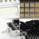2 PCS 4 inch 20W Spot / Flood Light White Light Square-Shaped Waterproof Car SUV Work Lights Spotlight LED Bulbs, DC 9-30V - Image 3