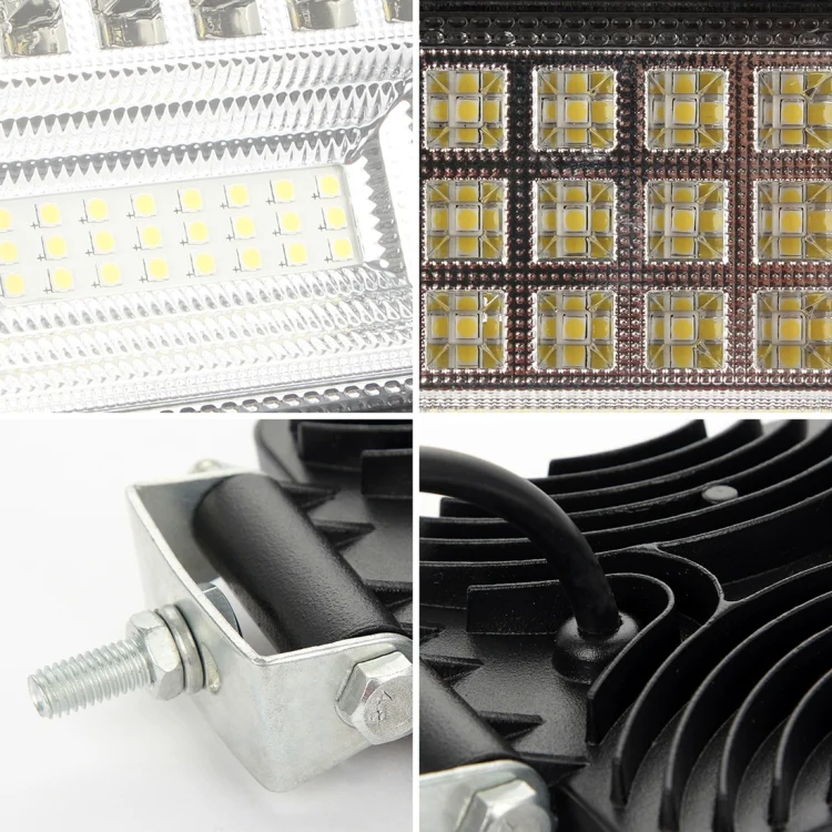 CMS5765_2.webp 2 PCS 4 inch 20W Spot / Flood Light White Light Square-Shaped Waterproof Car SUV Work Lights Spotlight LED Bulbs, DC 9-30V - Image 3