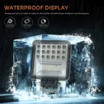 2 PCS 4 inch 20W Spot / Flood Light White Light Square-Shaped Waterproof Car SUV Work Lights Spotlight LED Bulbs, DC 9-30V - Image 7