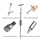 7 in 1 Auto Repair Body Tool Kit PDR Dent Paintless Repair Tools Dent Puller T Bar Slide Hammer Reverse Hammer for Dent - Image 3