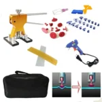44 in 1 Auto Car Metal PDR Dent Lifter-Glue Puller Tab Hail Removal Paintless Car Dent Repair Tools Kit, with 20W Glue Gun, US Plug or EU Plug