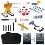 50 in 1 Auto Car Metal PDR Dent Lifter-Glue Puller Tab Hail Removal Paintless Car Dent Repair Tools Kit, with 20W Glue Gun, US Plug or EU Plug - Image 11
