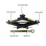 Upright ST-112C Heavy Duty Stabilizer Scissor Jack with Handle Lift Levelers 4000 Pound (2 Ton) Capacity Each - 9.8 to 44.2 CM Range - Image 6