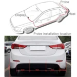 Car Voice Prompt Reverse Backup Radar System - Premium Quality 4 Parking Sensors Car Reverse Backup Radar System with LCD Display - Image 9
