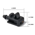 2 PCS Windshield Washer Wiper Jet Water Spray Nozzle Buckle 8200082347 for 2005-2007 Renault Megana 2 - Image 4