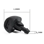 2 PCS Windshield Washer Wiper Jet Water Spray Nozzle 6438V8 for 1993-2007 Peugeot 207 / 306 / 307 - Image 4