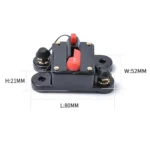 80A DC 12-24V Car Audio Stereo Circuit Breaker Automatic Reset Fuse Holder - Image 4