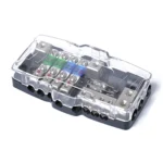 Car Audio Stereo Distribution Block Ground Mini ANL Fuse Block 4 Way Fuse Block 30A 60A 80Amp with LED - Image 2