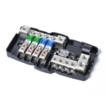 Car Audio Stereo Distribution Block Ground Mini ANL Fuse Block 4 Way Fuse Block 30A 60A 80Amp with LED - Image 3