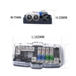 Car Audio Stereo Distribution Block Ground Mini ANL Fuse Block 4 Way Fuse Block 30A 60A 80Amp with LED - Image 4