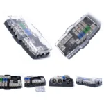 Car Audio Stereo Distribution Block Ground Mini ANL Fuse Block 4 Way Fuse Block 30A 60A 80Amp with LED - Image 5