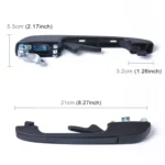 1 Set Auto Backdoor Left Right Handles 191837206 for Volkswagen Golf - Image 4
