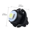 10 PCS 0.3W T6.5 Wedge Instrument Panel LED Light Dashboard Gauge Cluster Indicator Lamp Bulb - Image 4