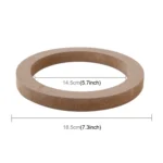 2 PCS Car Auto Universal Wood Loudspeaker Base Protection Cover Holder Mat, Inner Diameter: 14.5cm - Image 4