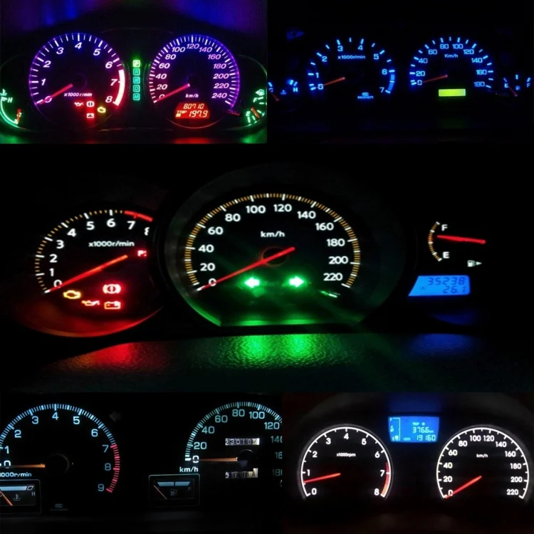CMS6435_B1.webp 10 PCS 0.5W T3 Instrument Panel LED Light Dashboard Indicator Lamp Bulb - Image 2