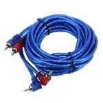 4.5m Car Auto PU Wrapped Audio Stereo Cable OFC 2RCA to 2RCA Jack Audio Cable Male to Male RCA Aux Cable - Image 2