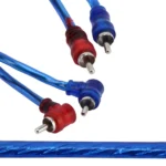 4.5m Car Auto PU Wrapped Audio Stereo Cable OFC 2RCA to 2RCA Jack Audio Cable Male to Male RCA Aux Cable - Image 3