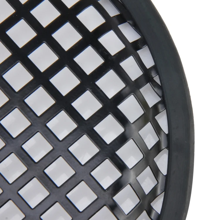 CMS6461_3.webp 8 inch Car Auto Metal Mesh Black Square Hole Subwoofer Loudspeaker Protective Cover Mask Kit with Fixed Holder - Image 4