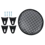 8 inch Car Auto Metal Mesh Black Square Hole Subwoofer Loudspeaker Protective Cover Mask Kit with Fixed Holder - Image 5