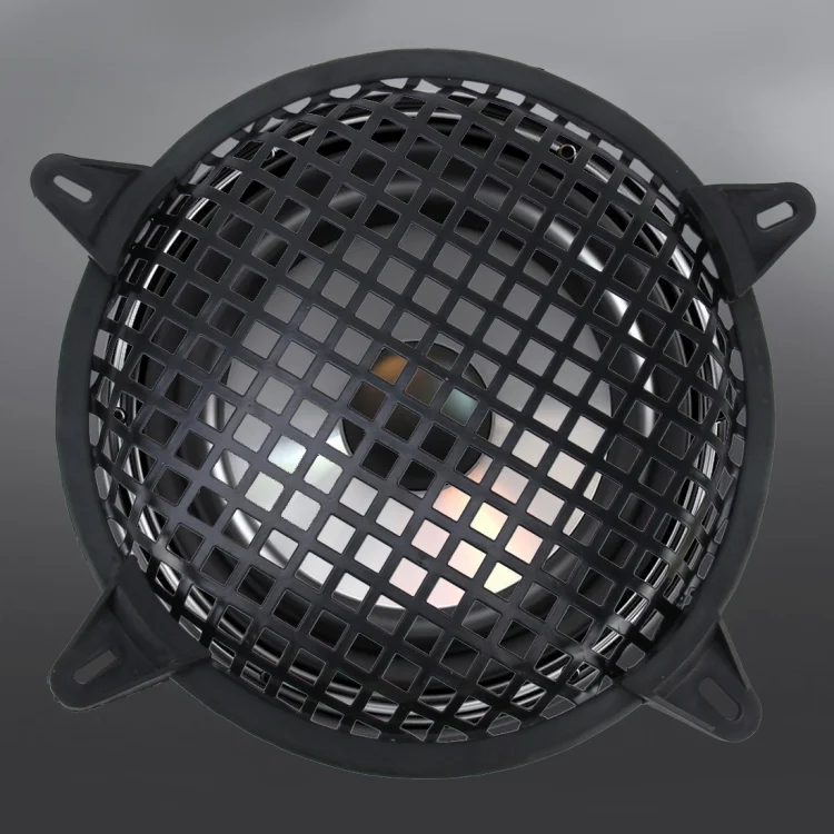 CMS6461_6.webp 8 inch Car Auto Metal Mesh Black Square Hole Subwoofer Loudspeaker Protective Cover Mask Kit with Fixed Holder - Image 7