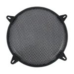 12 inch Car Auto Metal Mesh Black Round Hole Subwoofer Loudspeaker Protective Cover Mask Kit with Fixed Holder - Image 2