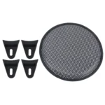 12 inch Car Auto Metal Mesh Black Round Hole Subwoofer Loudspeaker Protective Cover Mask Kit with Fixed Holder - Image 5
