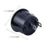 Car Auto Universal DIY 2 Pin Round Cap OFF- ON Push Button - Image 3