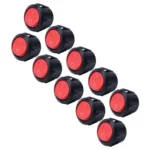 10 PCS Car Auto Universal DIY 2 Pin Round Cap OFF- ON Push Button - Image 2