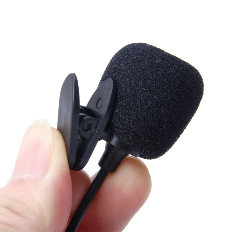 CMS6499_3.webp Car Audio Microphone 3.5mm Jack TS Plug Mono Mic Mini Wired External Clip Microphone Player for Auto DVD Radio, Cable Length: 2.0m - Image 4