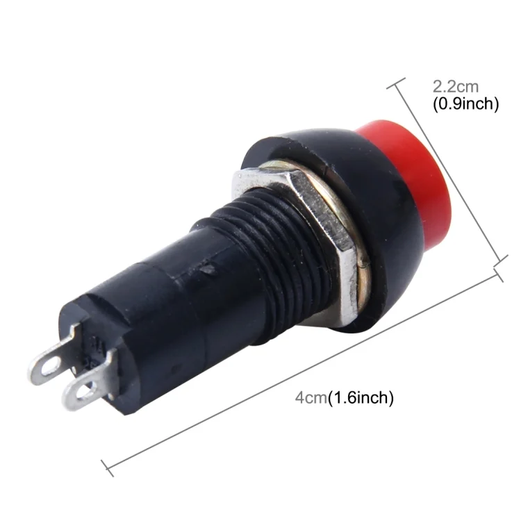 CMS6521_2.webp 10 PCS Car Auto Universal DIY 2 Pin Round Cap OFF- ON Push Button - Image 3
