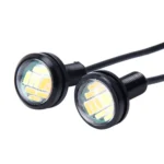 2 PCS 2W Car Auto Eagle Eyes Fog Light Turn Light with 12 SMD-4014 LED Lamps, DC 12V Cable Length: 55cm - Image 2