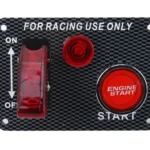 Auto Racing Switch Cover Toggle Switch 12V 20A Panels Red Racing Ignition Switch Panel Engine Start Multi-function Automatic Ignition Switch for Racing Cars - Image 4